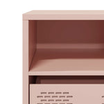 ZNTS TV Cabinet Pink 101.5x39x43.5 cm Cold-rolled Steel 851323