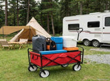 143778 Folding Hand Trolley Steel Red