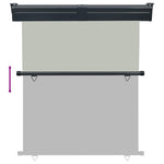Balcony Side Awning 145x250 cm Grey 48428