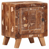 ZNTS Bedside Cabinet 40x32x46 cm Solid Wood Reclaimed 4104509