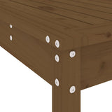 13 Piece Garden Dining Set Honey Brown Solid Wood Pine 3157724