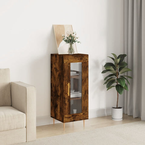 ZNTS Sideboard Smoked Oak 34.5x34x90 cm Engineered Wood 828785