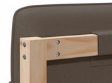 Upholstered Headboard Brown and Taupe 180 cm Solid Pine Wood 880111