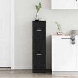Apothecary Cabinet Black oak 30 x 41 x 118 cm Engineered wood 869002