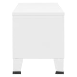 Industrial TV Cabinet White 105x35x42 cm Metal 339619
