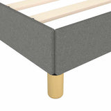 Bed Frame without Mattress Dark Grey 100x203 cm Twin XL Fabric 347201