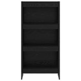 Book Cabinet Black Oak 60 x 30 x 121 cm Engineered Wood 886390