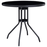 Bistro Set Black and Anthracite Aluminium 5 Piece Set 3070658