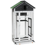 Bird House Grey 91.5x53x170 cm Solid Wood Pine 172253