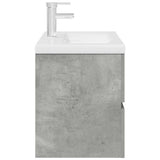 2 Piece Bathroom Furniture Set Concrete Grey Engineered Wood 3324915
