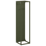 Firewood Rack Olive Green 25x25x100 cm Cold-rolled steel 864270