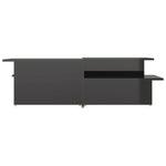 Coffee Tables 2 pcs High Gloss Black 111.5x50x33 cm Engineered Wood 805576