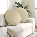 Seat Cushions 2 pcs Cream 80 x 29 cm Fabric 42014238