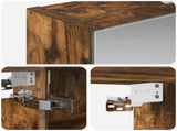 Bathroom Mirror Cabinet Smoked Oak 40 x 10.5 x 60.5 cm 889035