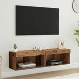 TV Cabinet Set 2 pcs Old Wood 60 x 30 x 30 cm Engineered Wood 882961