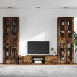TV Cabinet Set FLORIN 3 pcs Smoked Oak Engineered Wood 3397989