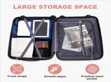 V-shaped stripes 3-in-1 PP trolley case 20in 24in 28in PP iron trolley fashionable color - rose gold 52903397