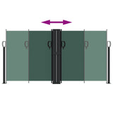 ZNTS Retractable Side Awning Dark Green 120x1200 cm 4004800