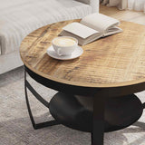 Coffee Table 68x43 cm Rough Mango Wood 320794