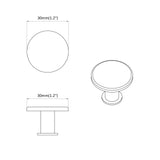 Handle 1461 pcs Black 30 mm Aluminium 864706