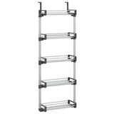 Door Organiser with 5 Shelves 52x20x135 cm Aluminium 154597