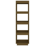 Book Cabinet/Room Divider Honey Brown 40x35x135 cm Solid Pinewood 810852