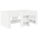 Bed with Tunnel 4 pcs White Engineered Wood 3423491