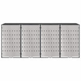 Wheelie Bin Storage for 4 Bins Anthracite 272 x 77.5 x 115.5 cm 3394780