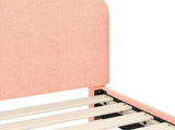 Children's Bed Frame with Headboard Pink 90 x 190 cm 42010974