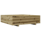 Garden Planter 90x90x26.5 cm Impregnated Wood Pine 847317