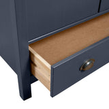 3-Door Wardrobe Hill Grey 127x50x170 cm Solid Pine Wood 288953