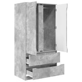 Bathroom Cabinet with Drawer Concrete Grey 79.5 x 49 x 156 cm 3406248