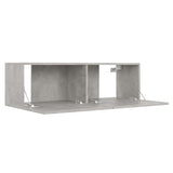 3 Piece TV Cabinet Set Concrete Grey Engineered Wood 3079076