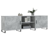 TV Cabinet Concrete Grey 150x30x50 cm Engineered Wood 829120