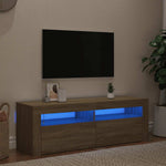 TV Cabinet with LED Lights Sonoma Oak 120x35x40 cm 804313