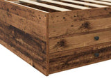 Bed Frame with Storage Old Wood 80 x 200 cm Engineered Wood 3429648