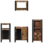 Bathroom Furniture Set 4 pcs Multicolour Solid Reclaimed Wood 3305659