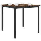 Dining Tables 80 x 80 x 75 cm Engineered Wood Smoked Oak Square 892628