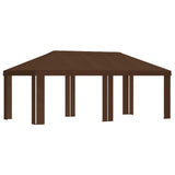 Gazebo Cover 6 x 3 m Brown Polyester 190 gsm 900434
