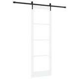 Sliding Door White and Black 78 x 232 cm 3332388