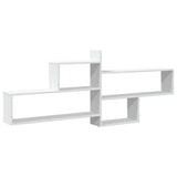 Wall Shelf White 167.5x18x68 cm Engineered Wood 853317