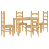 5 Piece Dining Set Panama Solid Wood Pine 3345197