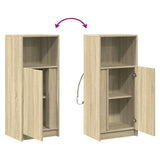 Sideboard with LED Sonoma Oak 42.5x34x100 cm Engineered Wood 852154