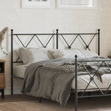 Metal Replace Headboard Black 137cm 376534