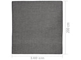 Outdoor Flatweave Rug 140x200 cm Grey 340775