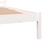Bed Frame without Mattress 150x200cm White King Size 810436