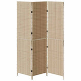 Room Divider Folding Manual Beige 147 x 180 cm Poly Rattan 42003671