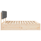 Bed Frame with Upholstered Headboard Light Grey 180 x 200 cm 3398179