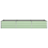 Planter Pastel Green 290 x 100 x 45 cm Galvanised Steel 42018273