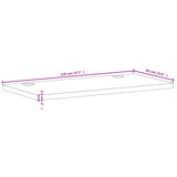 Desk Top 110x60x2.5 cm Solid Wood Beech 356087